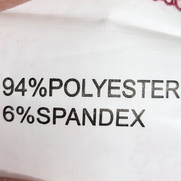 Liofoer NWT Red w/Cream Accent Front Neckline & Cuffs V Neck BOHO Top Size Large - Picture 11 of 12